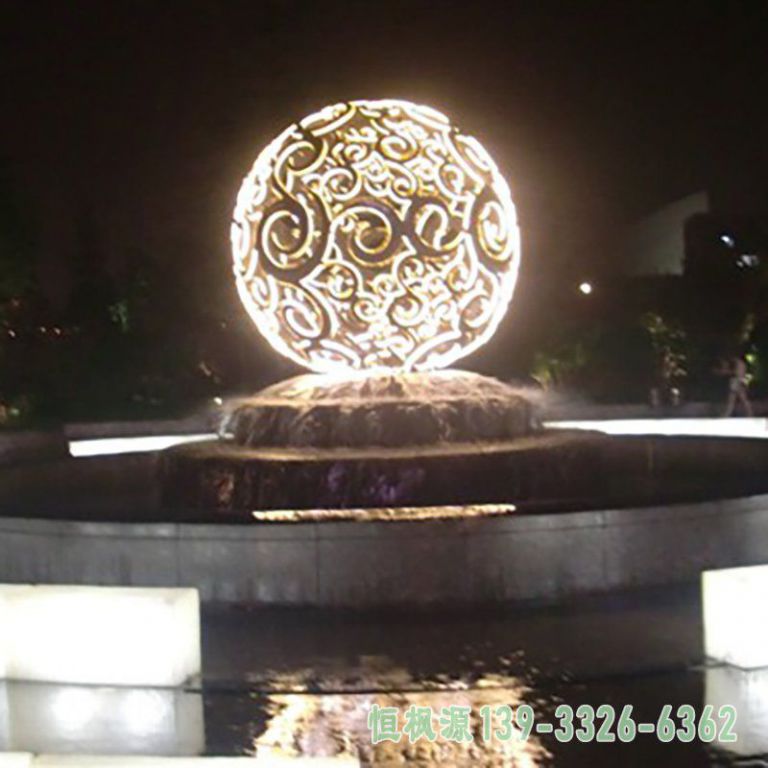 不锈钢发光镂空球 商场门口景观雕塑 (5) 不锈钢发光镂空球 商场门口景观雕塑 (5)