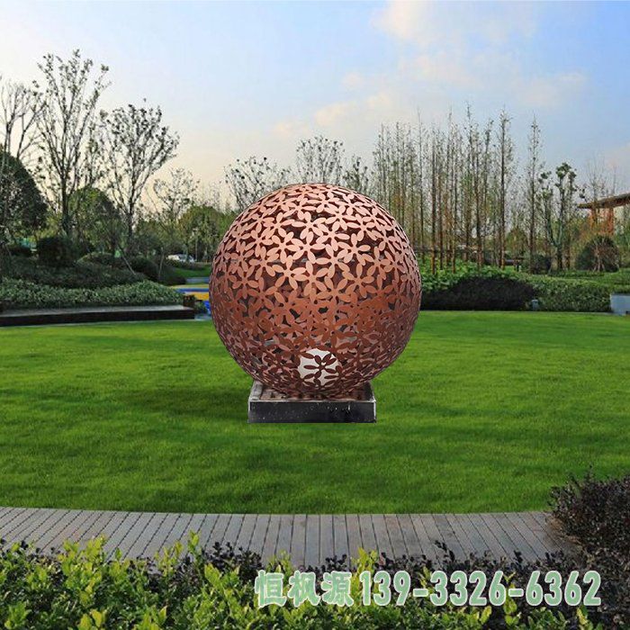 不锈钢花园铁艺景观球