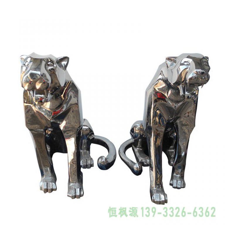 不锈钢豹子雕塑 (4)[1]