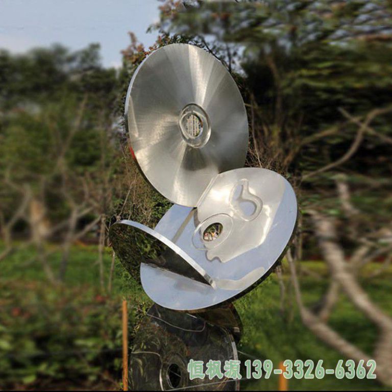 创意光盘公园景观雕塑,不锈钢雕塑 创意光盘公园景观雕塑,不锈钢雕塑