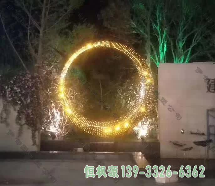 不锈钢小区灯饰景观雕塑