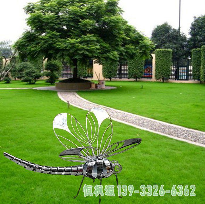 公园不锈钢蜻蜓雕塑