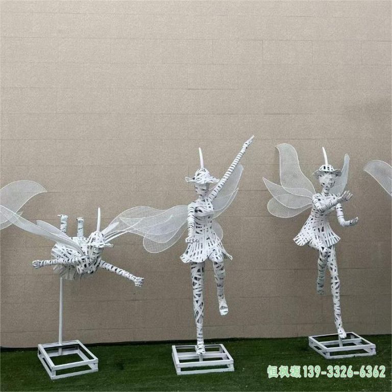 不锈钢镂空芭蕾舞蹈雕塑 (5)