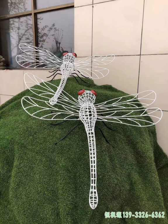 镂空蜻蜓不锈钢艺术雕塑