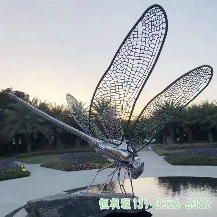 不锈钢蜻蜓雕塑 (11)