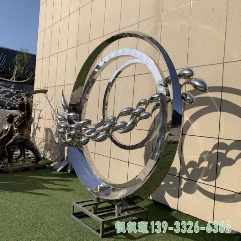 不锈钢圆环鱼群3