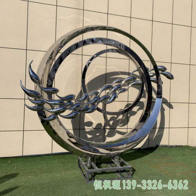 不锈钢圆环鱼群1