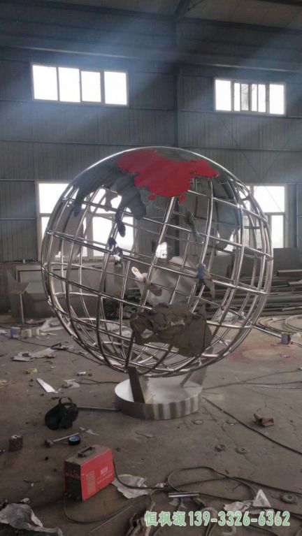 不锈钢地球仪3