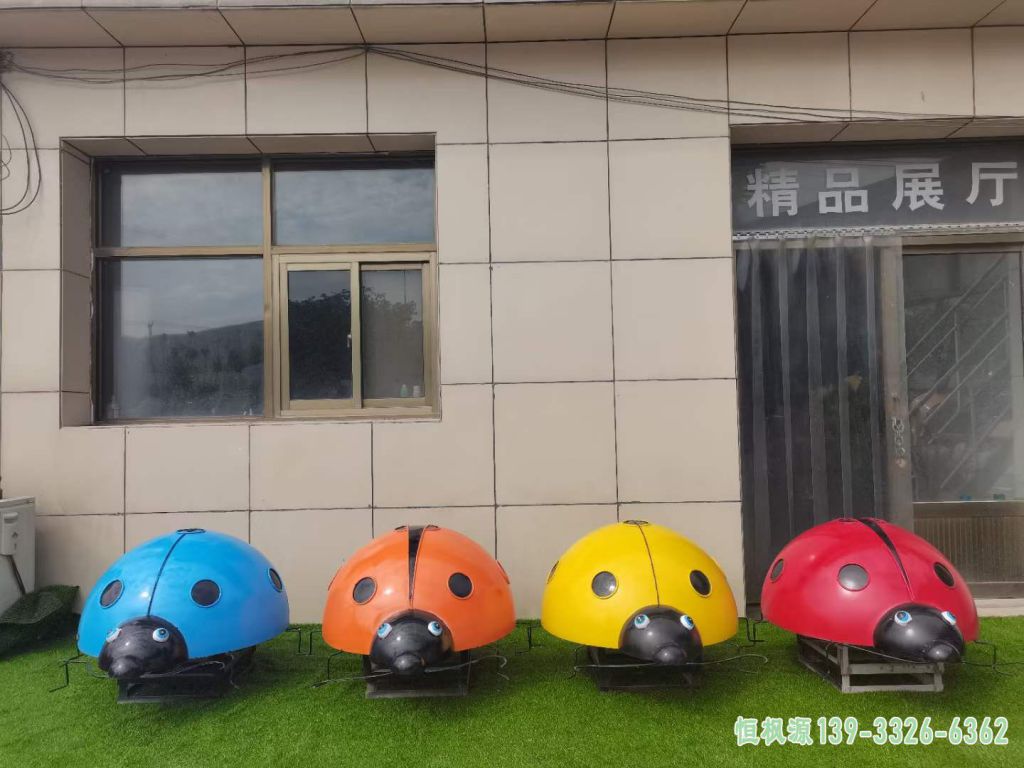不锈钢彩绘七星瓢虫雕塑 (41)