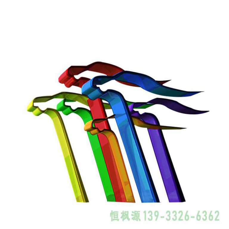 彩带不锈钢公园雕塑