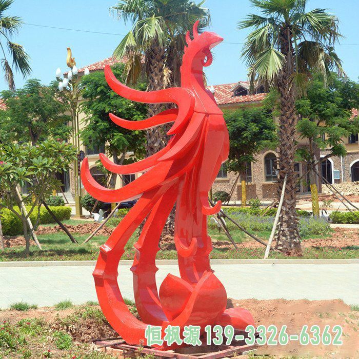 凤凰不锈钢抽象雕塑