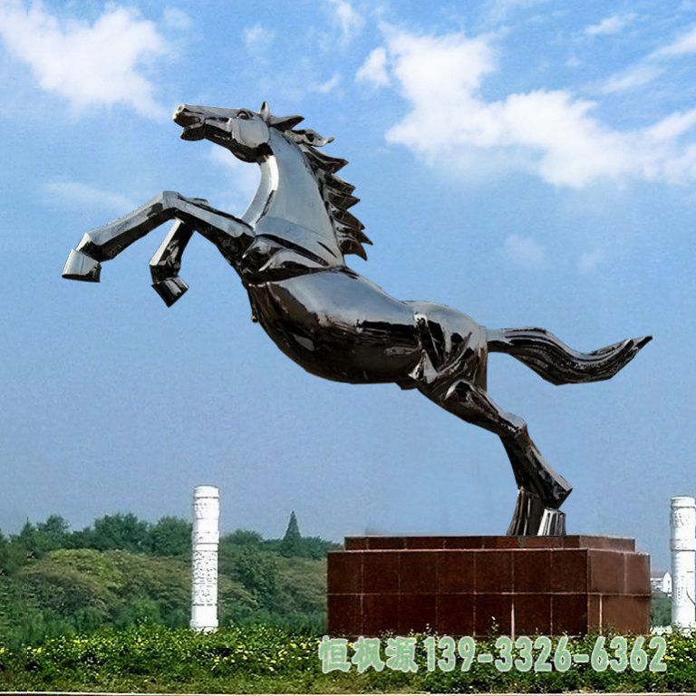 飞马不锈钢广场雕塑