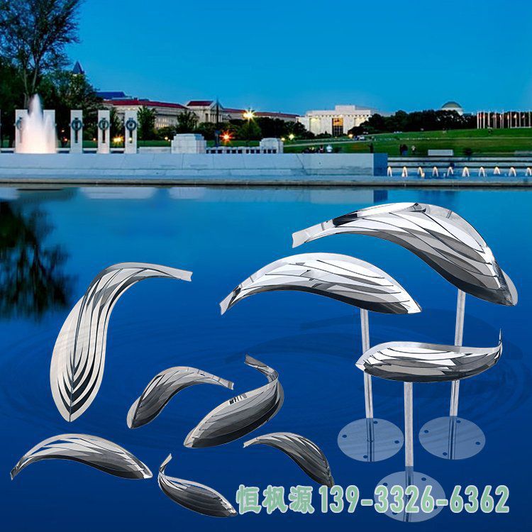 小鱼不锈钢广场雕塑