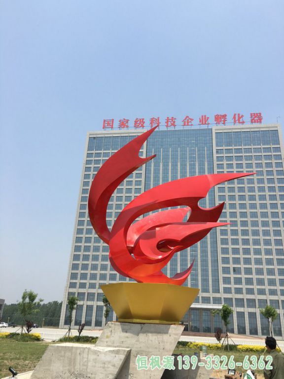 凤凰不锈钢抽象雕塑