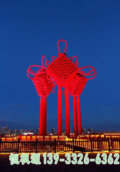 中国结不锈钢景观雕塑