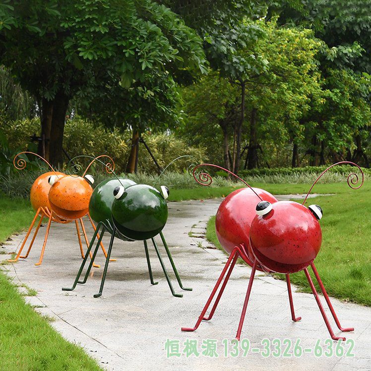 蚂蚁不锈钢动物雕塑