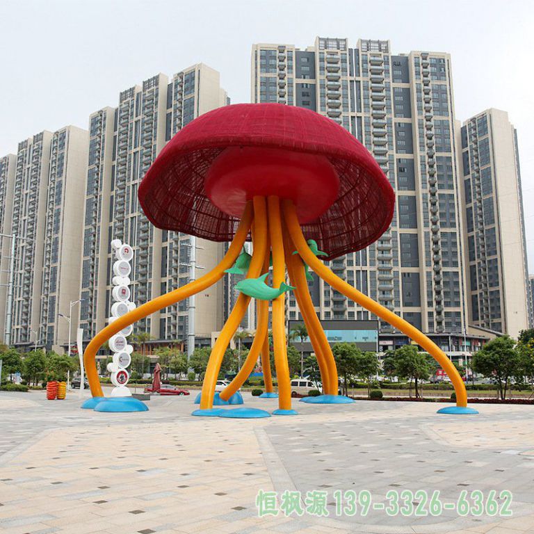 水母不锈钢景观雕塑