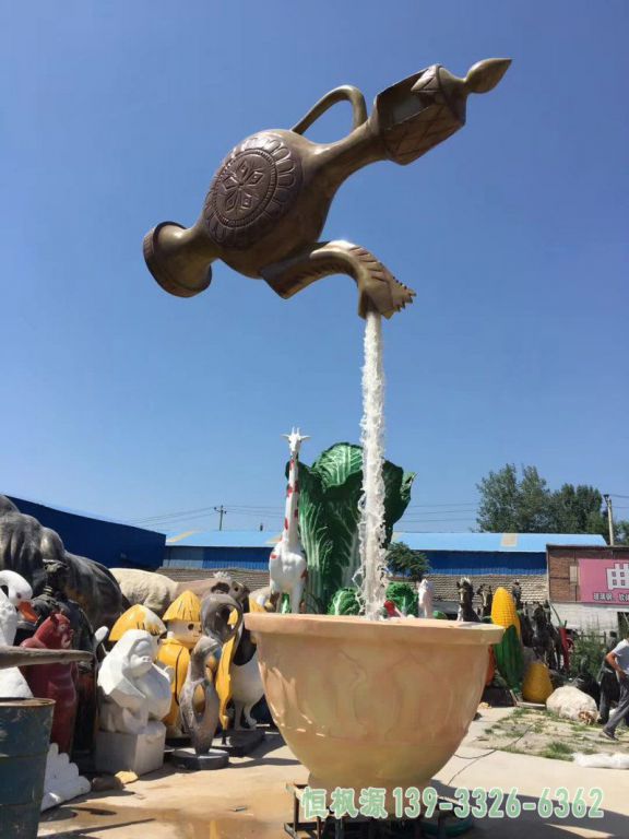 茶壶不锈钢艺术雕塑