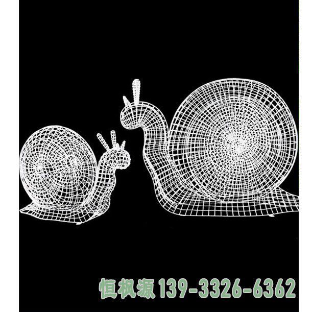 蜗牛不锈钢艺术雕塑