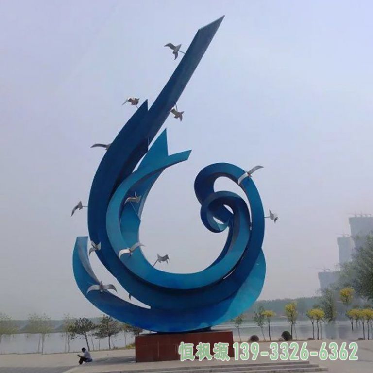 鸽子不锈钢景观雕塑