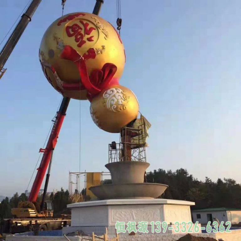 葫芦不锈钢抽象雕塑