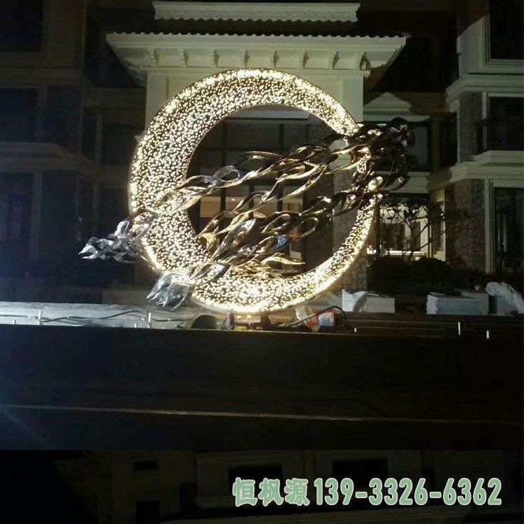 鲤鱼跃龙门不锈钢景观雕塑