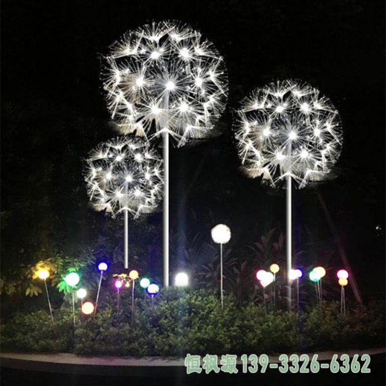 蒲公英不锈钢景观雕塑