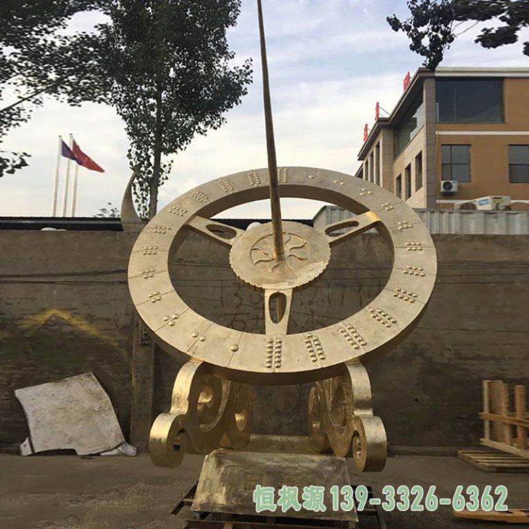 日晷不锈钢抽象雕塑