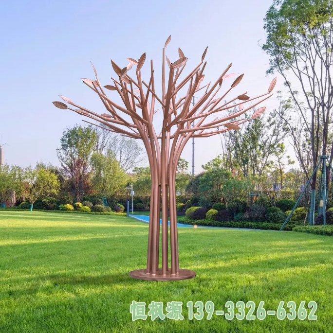 植物不锈钢造型雕塑
