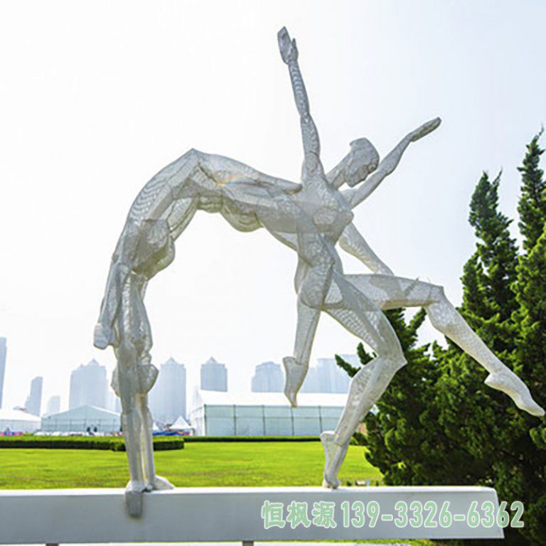 体操不锈钢艺术雕塑