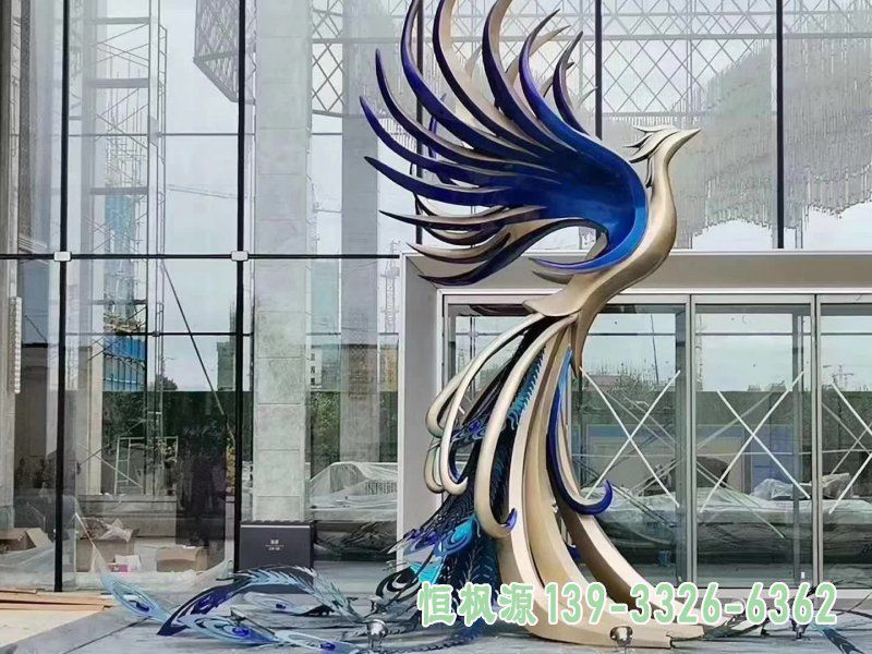 凤凰不锈钢城市雕塑