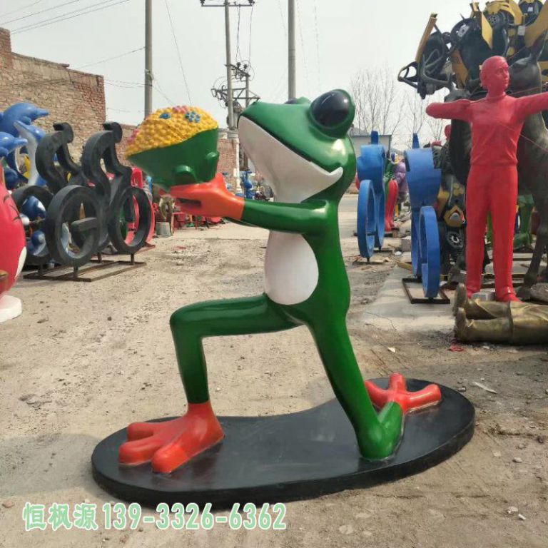 青蛙不锈钢艺术雕塑
