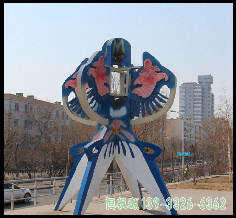 不锈钢广场风车雕塑