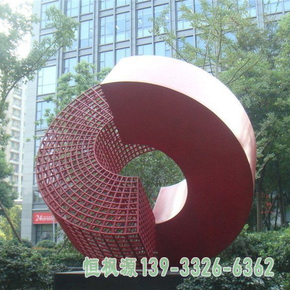 小区抽象不锈钢艺术雕塑