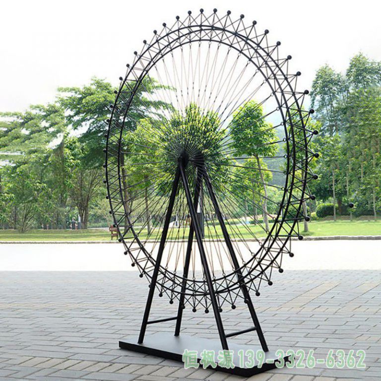 摩天轮公园不锈钢景观雕塑