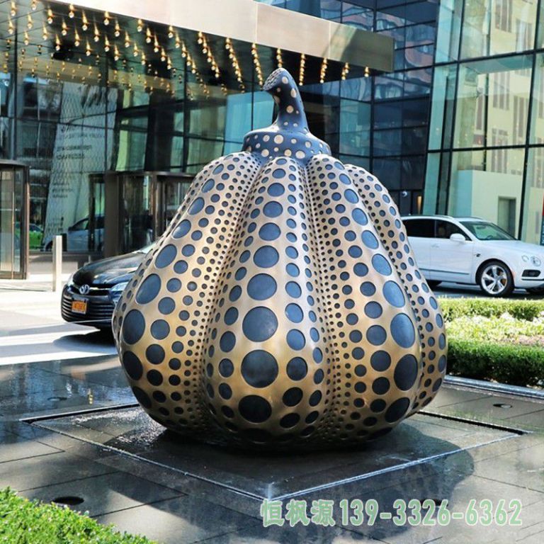 城市南瓜不锈钢景观雕塑