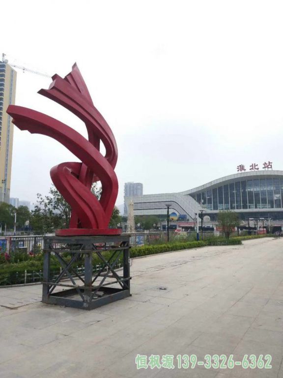 广场标志景观不锈钢雕塑
