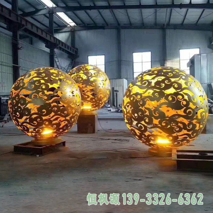 园林球体不锈钢景观雕塑