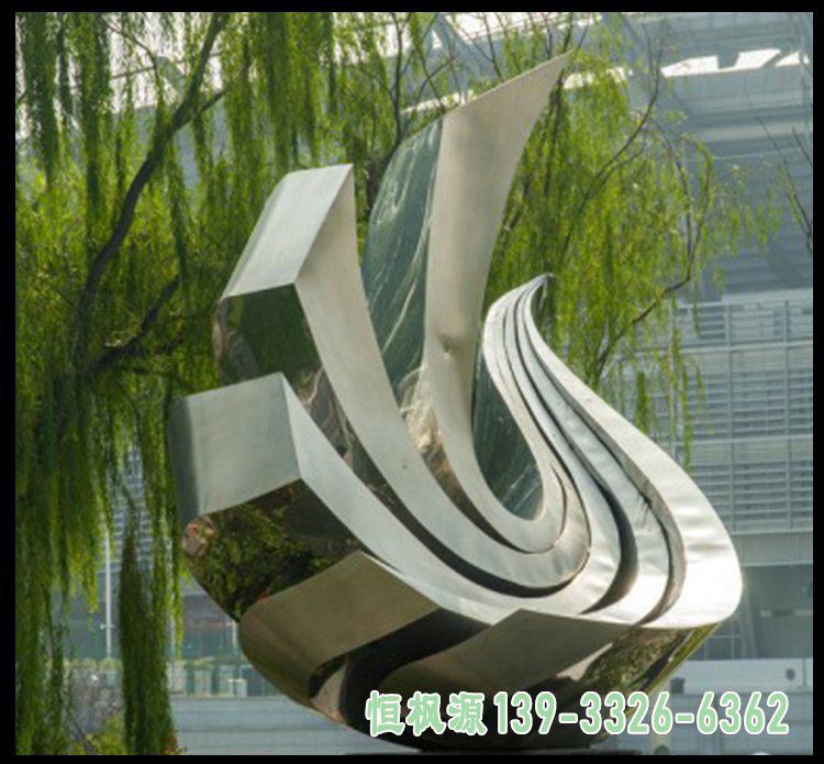 不锈钢小区凤凰动物雕塑