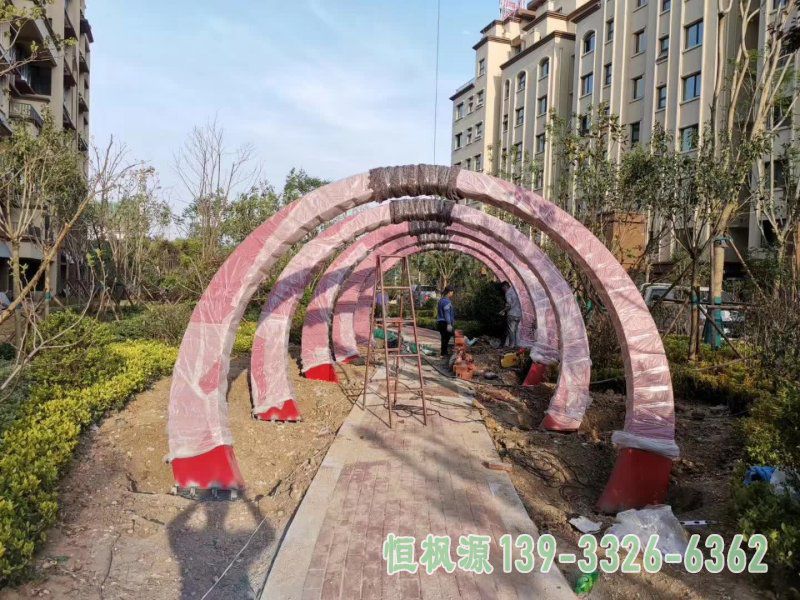 不锈钢城市拱门雕塑