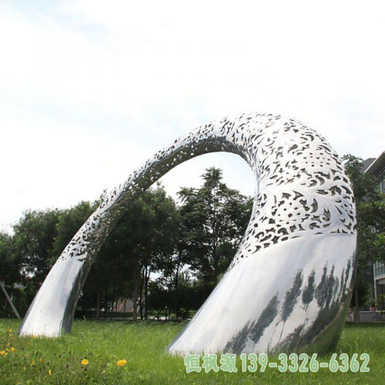 不锈钢园林拱门艺术雕塑