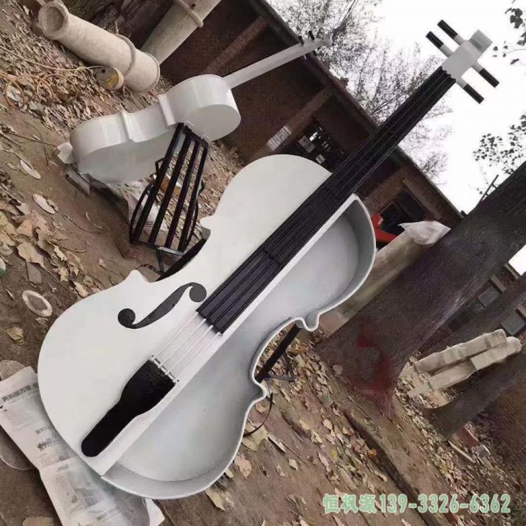小提琴不锈钢广场雕塑