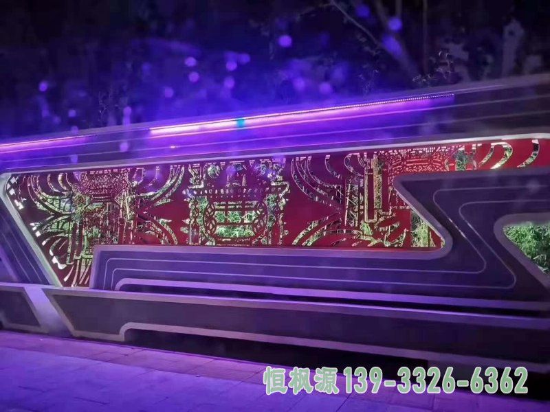 大型灯饰不锈钢公园雕塑