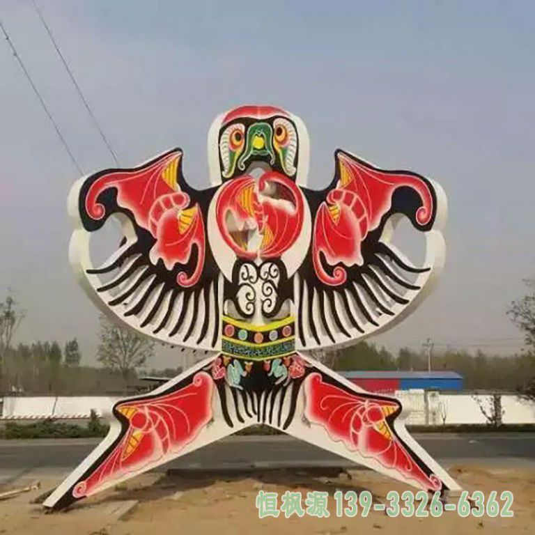 不锈钢小区风筝雕塑
