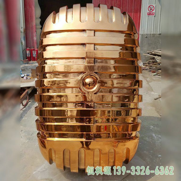 不锈钢话筒广场艺术雕塑