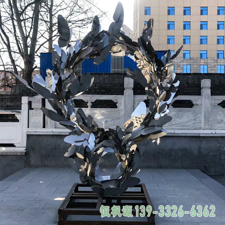 企业蝴蝶不锈钢雕塑
