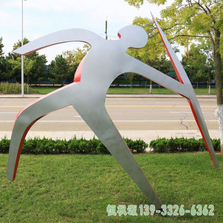 标枪不锈钢公园雕塑