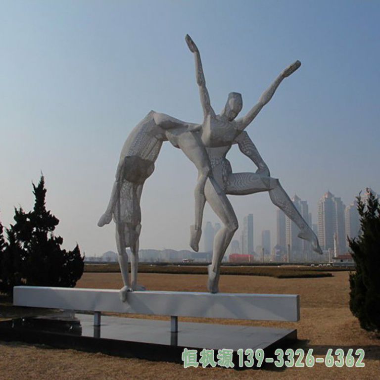 体操校园不锈钢雕塑