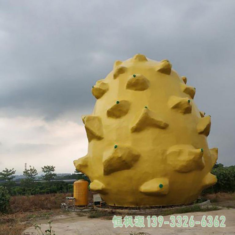 企业火龙果不锈钢雕塑