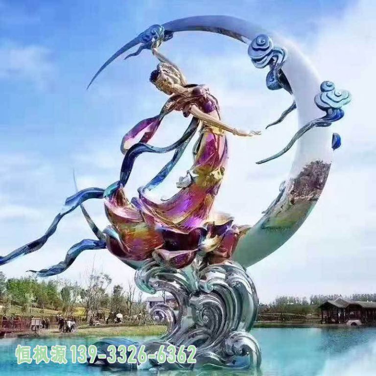 都市仙女不锈钢雕塑
